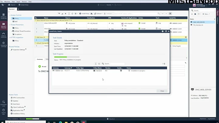 LAB:16 Configuring Manual NAT in Check point Firewall R81