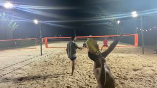 Jogo Treino Beach Tennis  - Praia Estância - Cauê e Bruno x Fernando e Tadeu