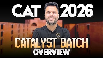 CATALYST Batch Overview (Complete Detail) Udit Saini MBA Pathshala #cat2026