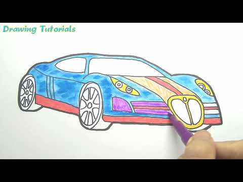 Video How to draw a car (tutorial step by step) | Hướng dẫn... - youtube