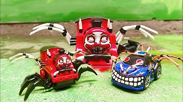 Assembling And Unboxing Choo Choo Charles Ghost Train & Eater Police Car