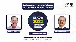 Debate entre candidatos ao Governo de Santa Catarina