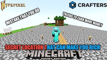 SECRET LOCATION IN CRAFTERSMC 🤑 #craftersmc #wenpixel #satnetwork