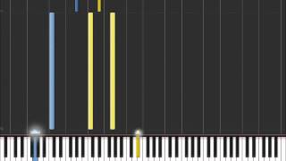 Sweet Dreams - Marilyn Manson (Easy Piano Tutorial) in Synthesia (100% speed) chords