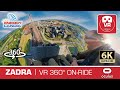 360° ZADRA #EnergyLandia insane VR Roller Coaster onride POV 1st row RMC #vr360 #rollercoaster