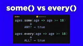 JavaScript some() vs every() Explained | Understand the Difference