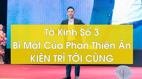 Tờ kinh Số 3  Bí Mật của Phan Thiên Ân   Tôi Sẽ Kiên Trì Theo Đuổi Mục Tiêu Cho Đến Khi Thành Công