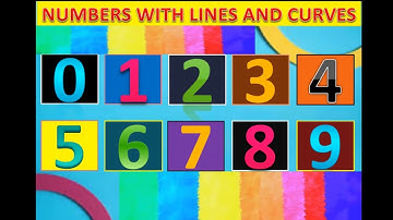 NUMBERS WITH LINES AND CURVES 0 TO 9