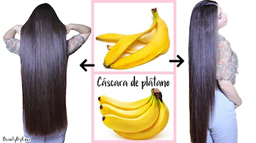 ¿Puedo frotarme el pelo con cáscara de plátano?