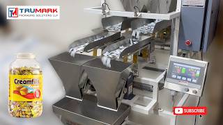 2 Head Weigh Filling Machine For Chocolates, Toffee & Candy