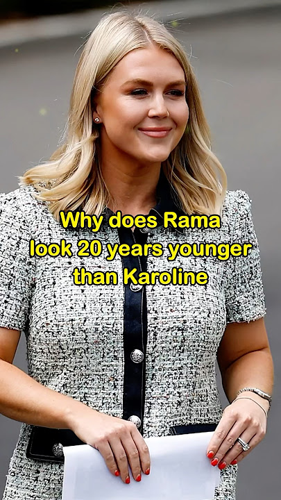 Why does rama look 20 years younger than karoline-1#shorts#celebrity#rama#karolineleavitt