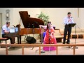 Agnus Dei Live instrumental - piano cello and various whistle flutes