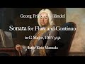 Sonata For Flute And Continuo In G Major HWV 363b Georg Friedrich Händel Flute Kirio Matsuda mp3