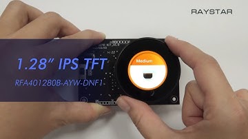 [RFA401280B-AYW-DNF1] IPS 240x240 Round TFT Display 1.28" with PCAP