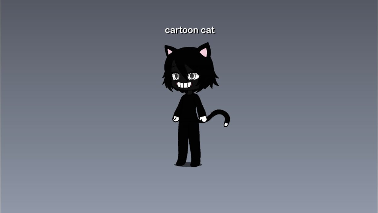Включи страшный кэт. Картун Кэт гача. Обои картон Кэта. Gacha Life Картун Кэт. Cartoon Cat гача лайф.