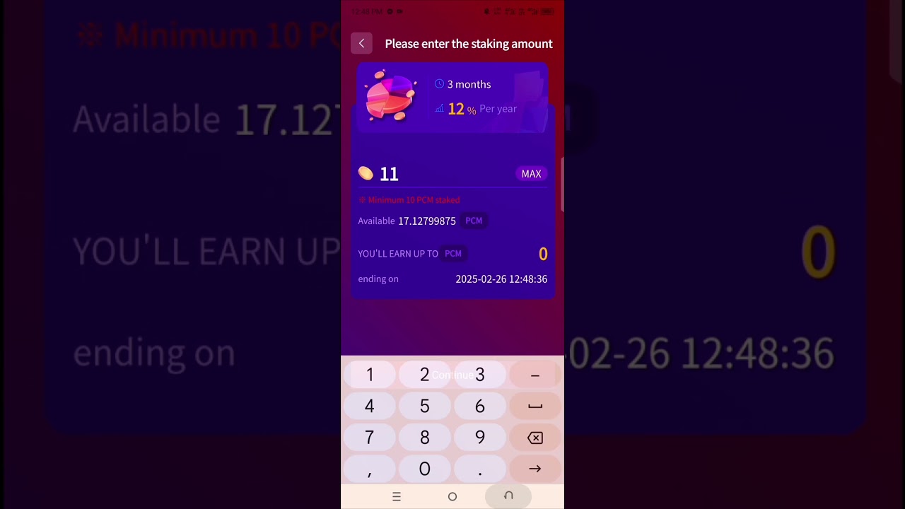 How to Stake PCM Points