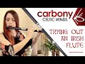 Carbony Celtic Winds - TRYING AN IRISH FLUTE - Carbon Fibre Flute Review