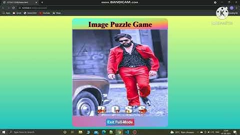 Image puzzle game using javascript