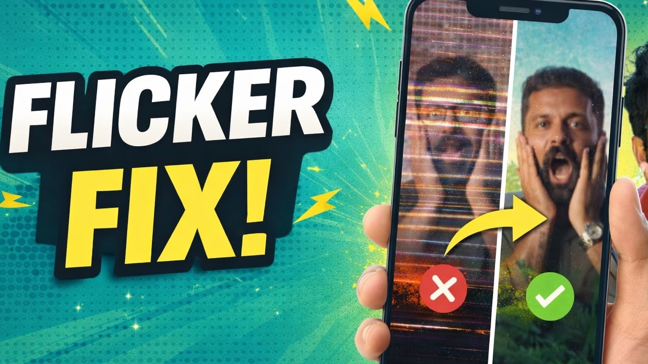 How To Remove Camera Flickering /Blinking While Recording A Video - YouTube