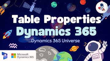 Master Table Properties in Dynamics 365 F&O