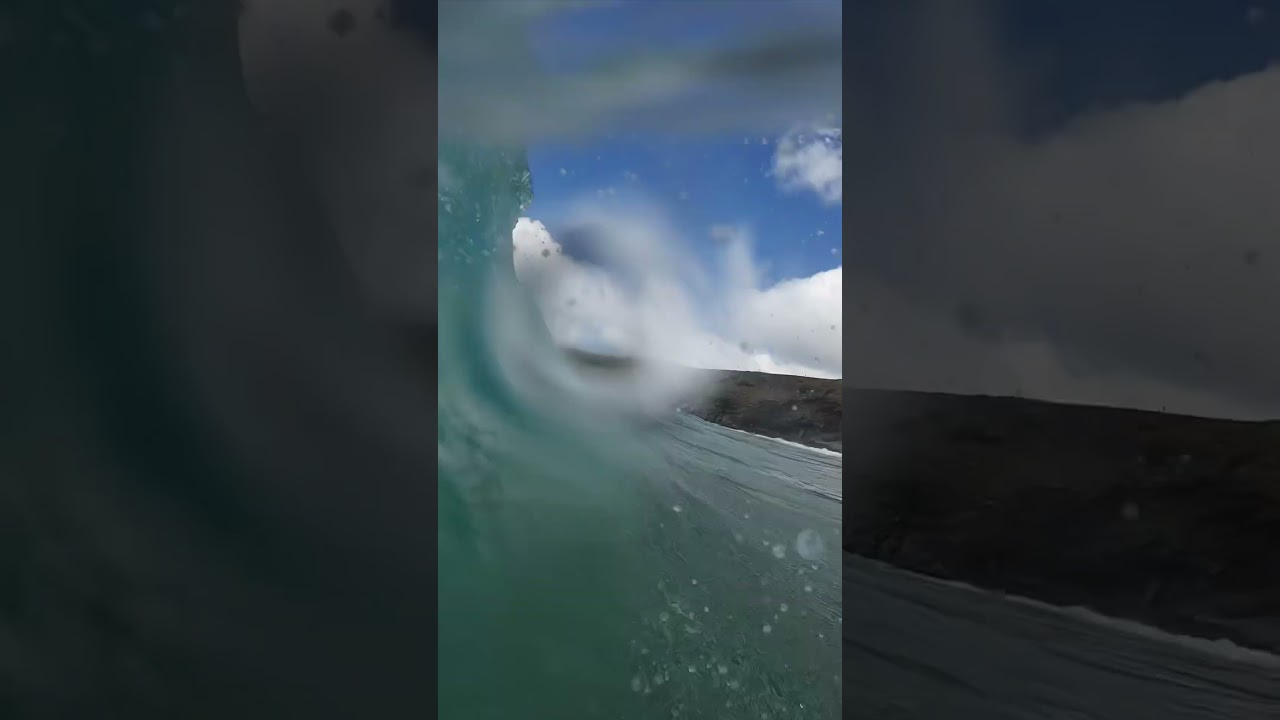 Walking through an arch to find some waves… #bodyboarding #iaincampbell