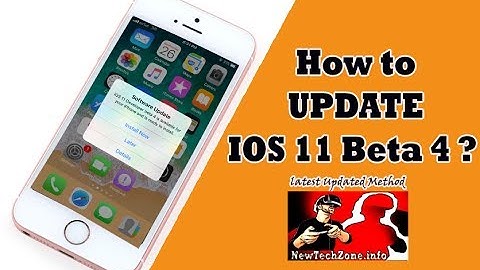 How to Update IOS 11 Beta 4 (Developer Version) ?