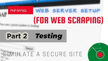 php MySQL fake webserver for Selenium | Part 2 - (LAMP on Raspberry Pi)