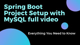 spring boot Project setup with MySQL Database in Hindi || spring boot tutorial || microservices