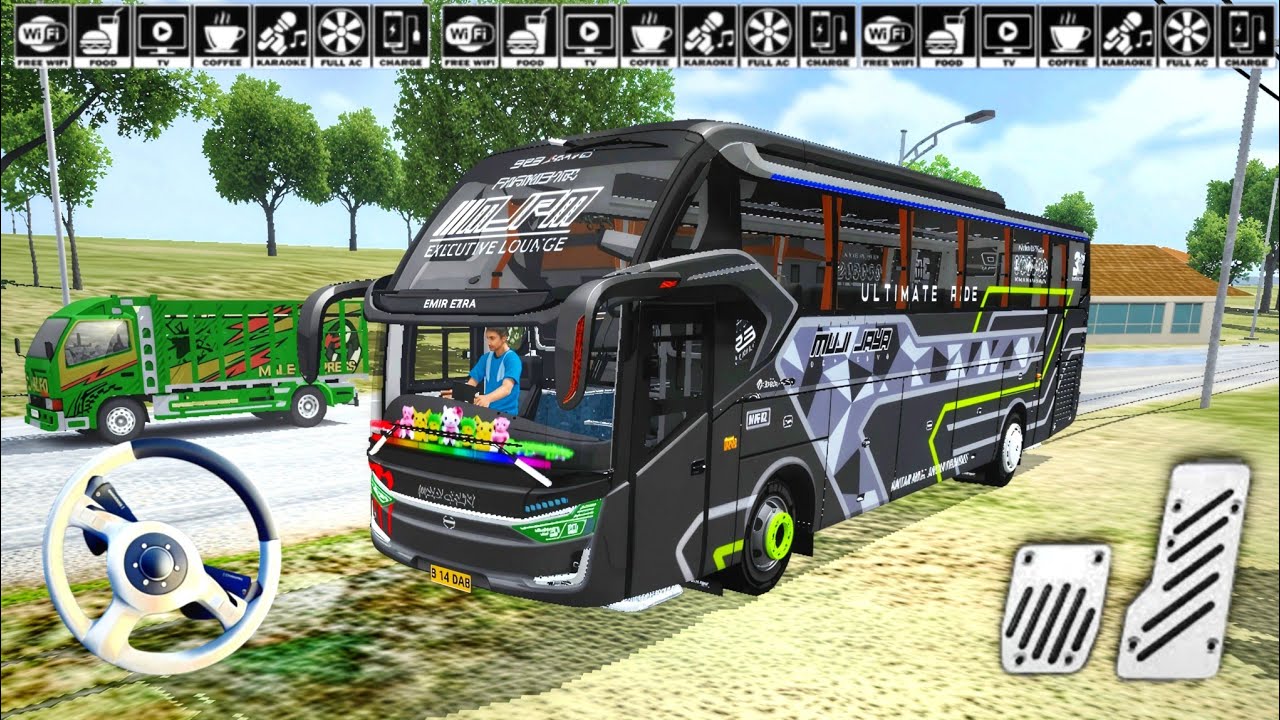 Bus ko top speed me ghagaya jungle road main 😱😱 bus driving village life 🏡🏡🏠