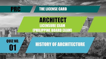 ALE - History of Architecture - Quiz no. 1