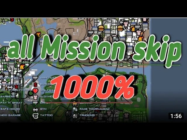 How to unlock everything in GTA San Andreas WITHOUT DOING MISSIONS !!! 