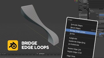 The Most Powerful Tool in Blender - Bridge Edge Loops - Quick Tip
