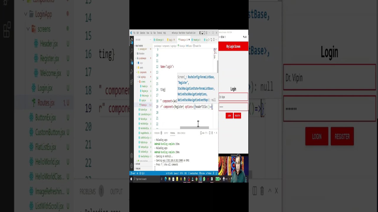Навигатор в качестве пользовательского заголовка в React Native Expo — Часть 2 | Занятия доктора ...