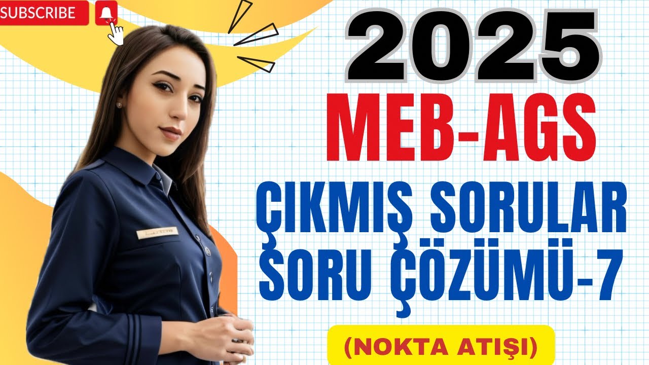 MEB AGS ÇIKMIŞ SORULAR SORU ÇÖZÜMÜ -7 #ags #eğitim #soruçözümü #viralvideo #öabt #yt #anayasa #video