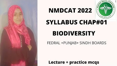 NMDCAT Lecture #01 according to PMC syllabus 2022 from federal and sindh board with Mcqs.