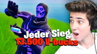 10 JÄHRIGER PRO bekommt pro Sieg 13.500 VBucks!