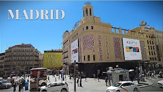 Madrid Bus Tour | Drive to Salamanca District, Gran Vía, Puerta de Toledo | Spain | 4k 60fps HDR