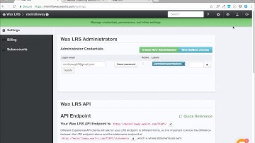 Storyline and xAPI - Getting started with Wax LRS - 1/4