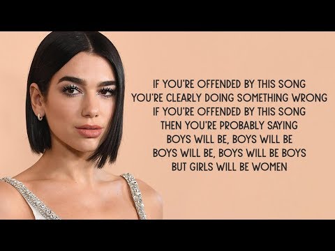 Dua Lipa - Boys Will Be Boys (Lyrics)