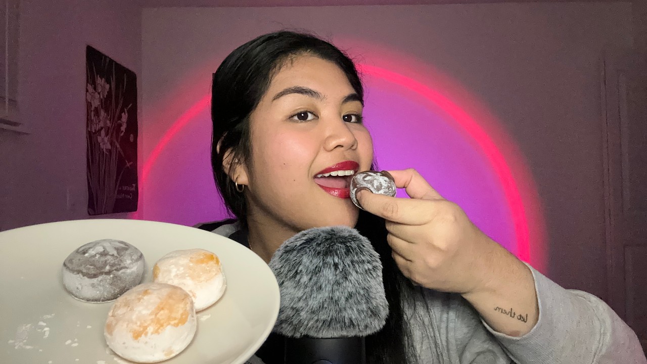 ASMR Eating Mochi Ice Cream 🍨 (mouth sounds & chit chat)
