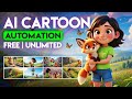Make Full 3D Cartoon Animation FAST with FREE AI Tools | Consistent Characters + Automated Workflow