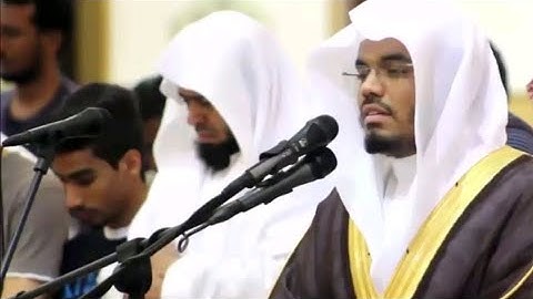 وَخَشَعَتِ الْأَصْوَاتُ لِلرَّحْمَنِ تلاوة باكية الشيخ ياسر الدوسري