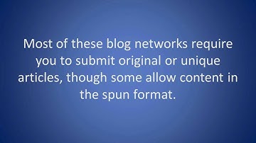 SEO Tip - How to build blog network backlinks