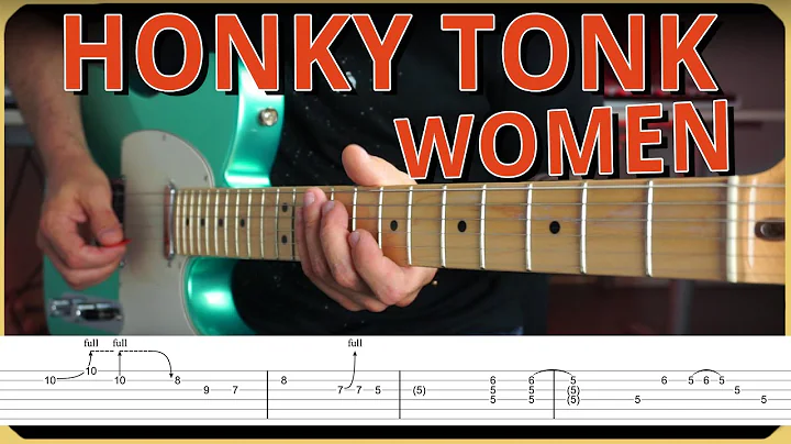 My Solo on HONKY TONK WOMEN by The Rolling Stones // with TABS