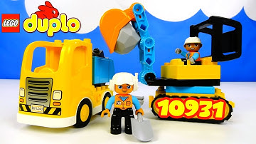 LEGO DUPLO 10931 Truck & Tracked Excavator. ЛЕГО Дупло 10931 Грузовик и гусеничный экскаватор.