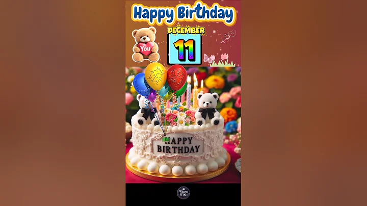 11 December Birthday Wishes ❤️🌲🎉 | Happy Birthday Song #happybirthday  #birthdaystatus #shorts