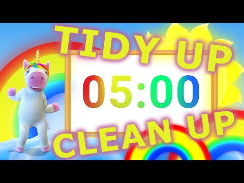 5-Minute Tidy-Up Song with Countdown Timer | Classroom & Home Clean-Up Music