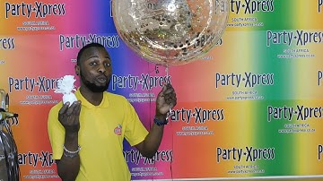 PARTY XPRESS-HOW TO INFLATE A BUBBLE BALLOON & INSERT CONFETTI PART2