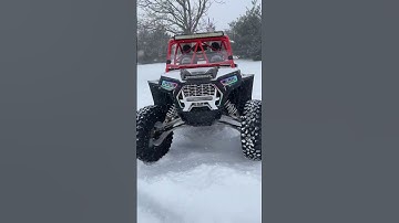 Polaris RZR 1000 Shreds Through Deep Snow #PolarisRZR #SnowAdventure