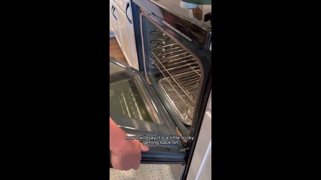 Remove The Door When Cleaning Inside Your Oven